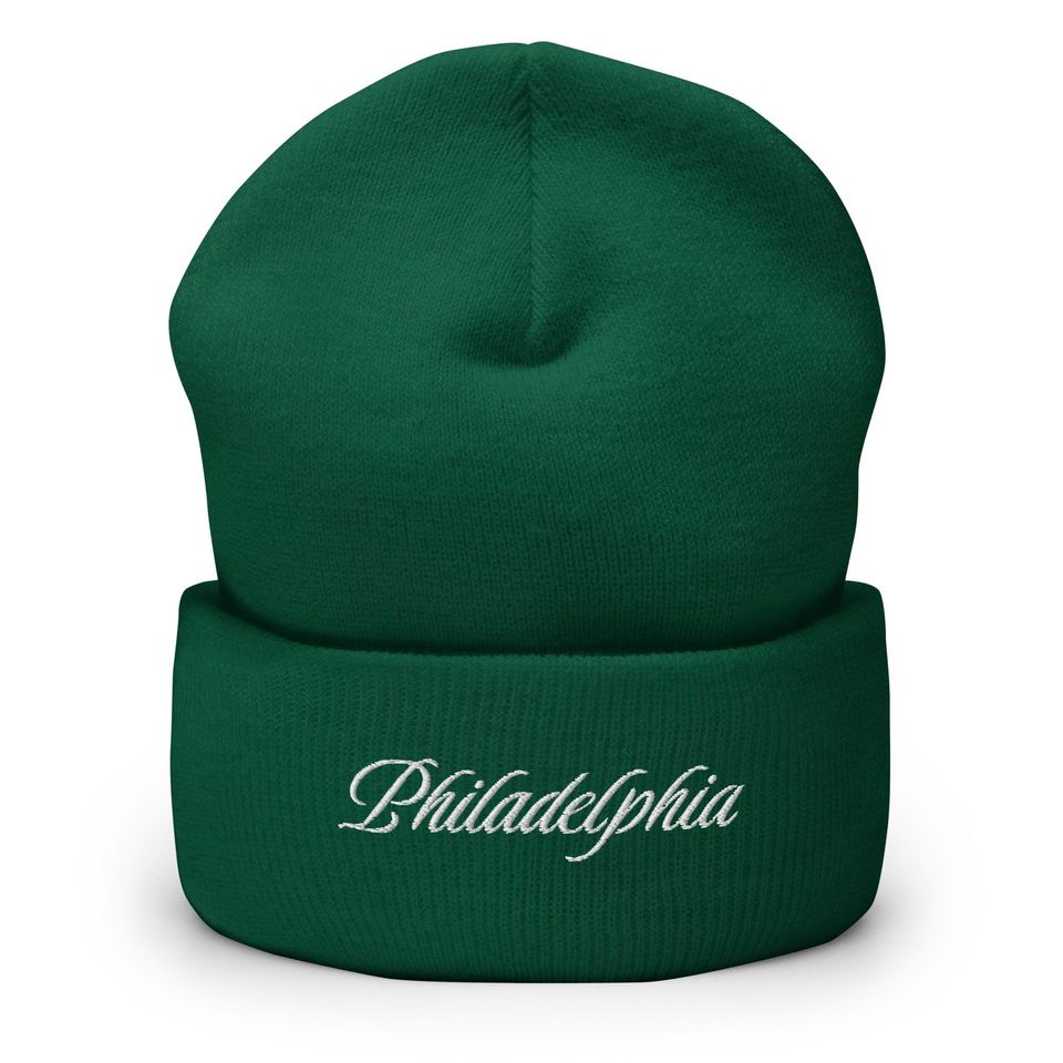 Philly Embroidered Cuffed Beanie