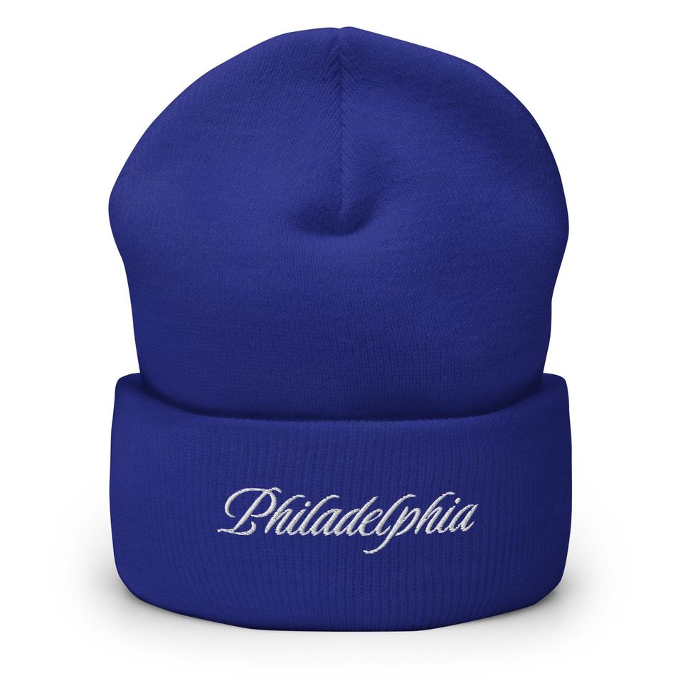Philly Embroidered Cuffed Beanie