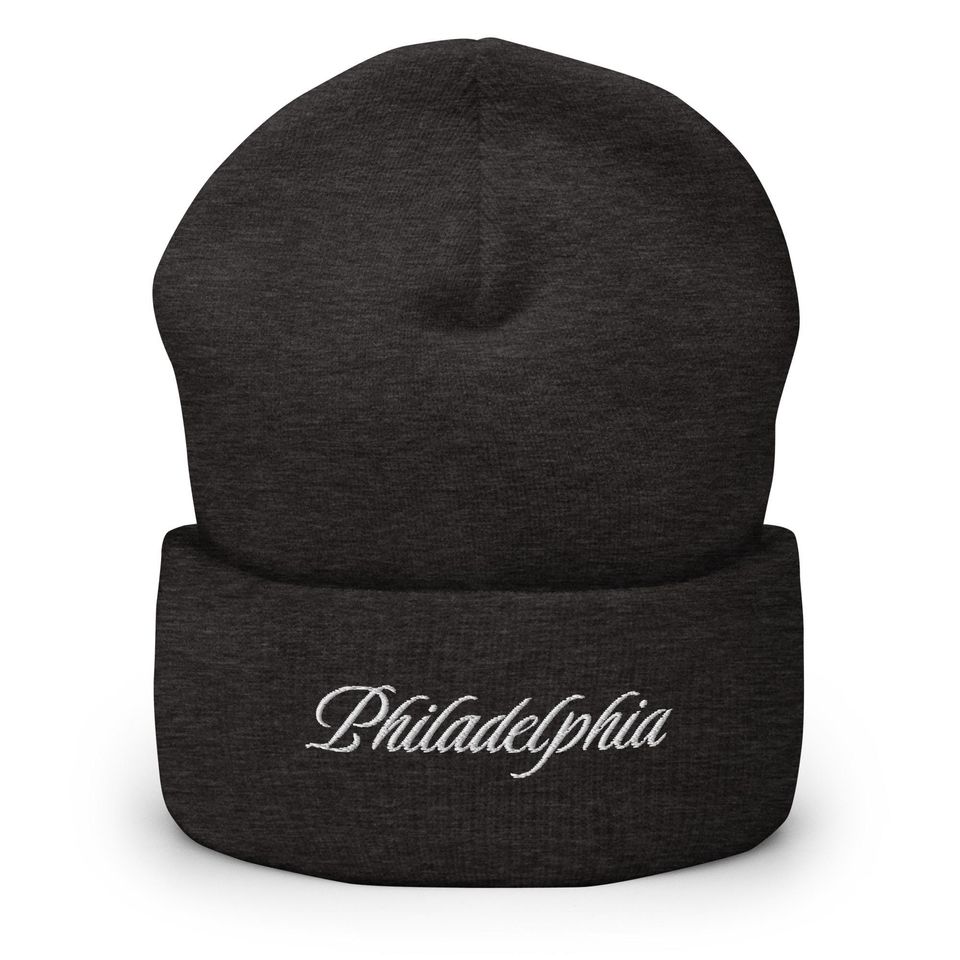 Philly Embroidered Cuffed Beanie