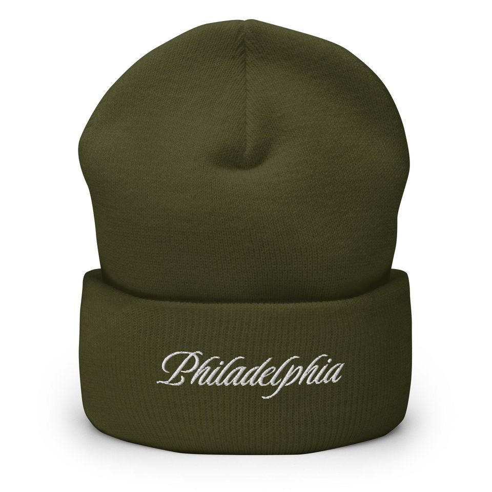 Philly Embroidered Cuffed Beanie