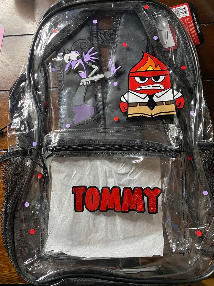 Inside Out Transparent Backpack