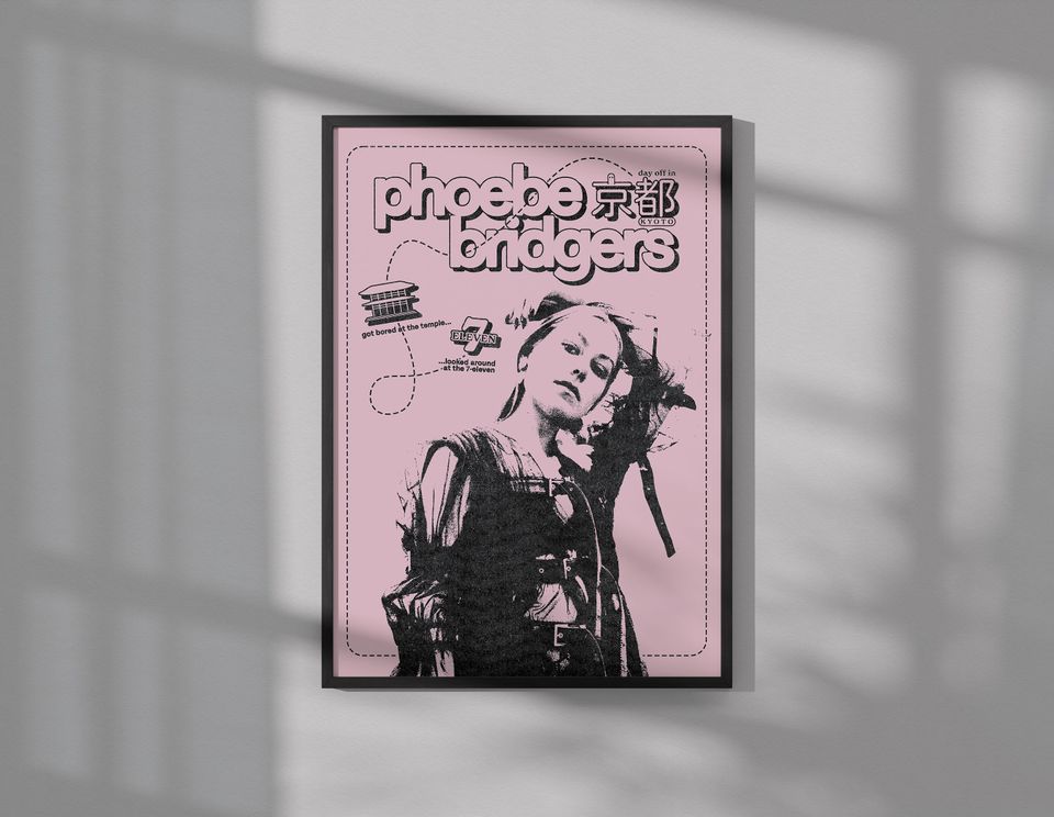 Phoebe Bridgers Poster | Music Poster | Wall Art | Wall Decor