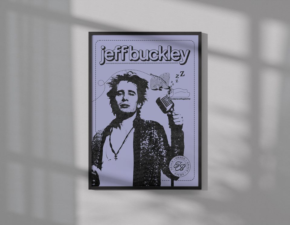 Jeff Buckley Poster | Music Poster | Wall Art | Wall Decor