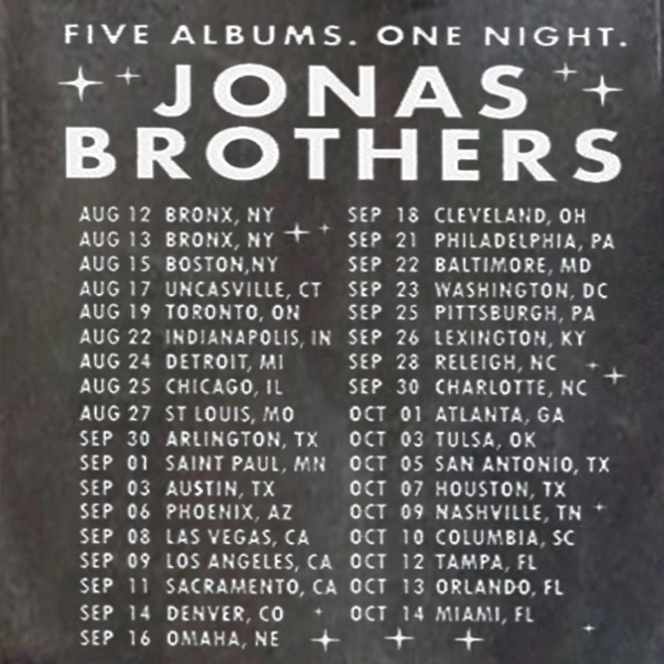 Jonas Brothers Tour 2023 Retro Shirt