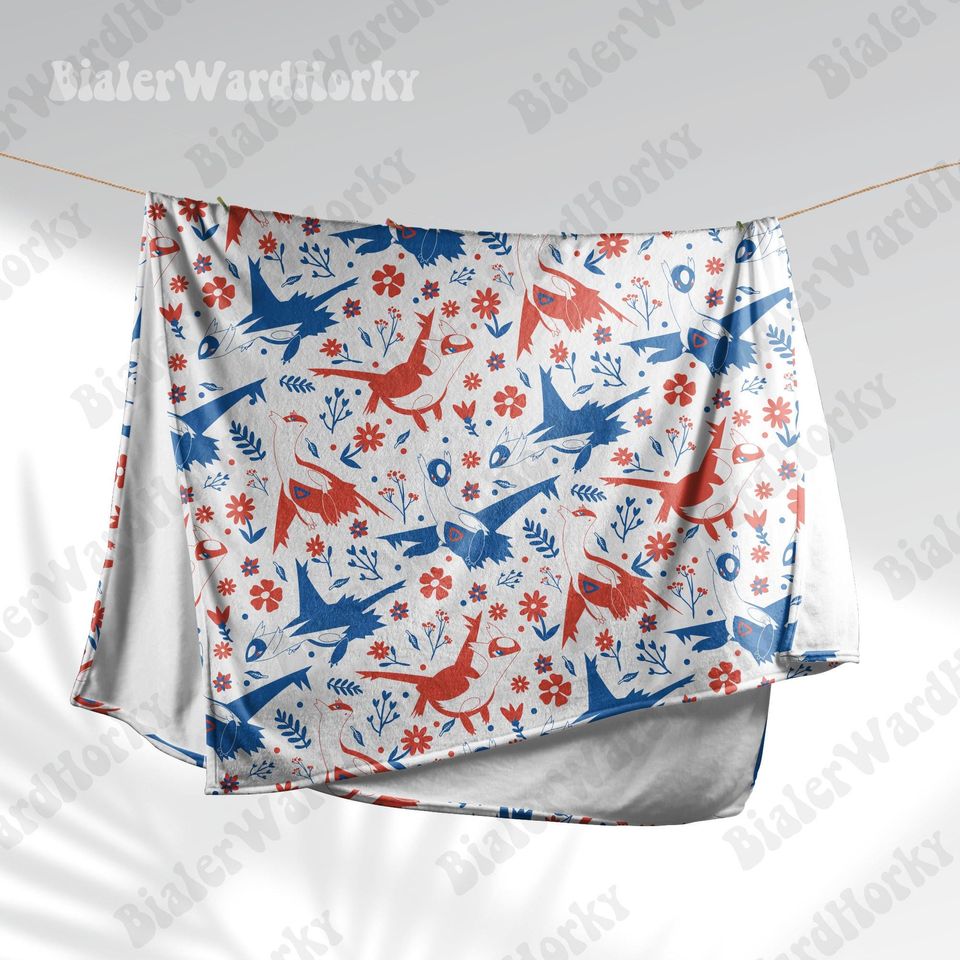 Latios Latias Couple Fleece Blanket: Cozy Gift