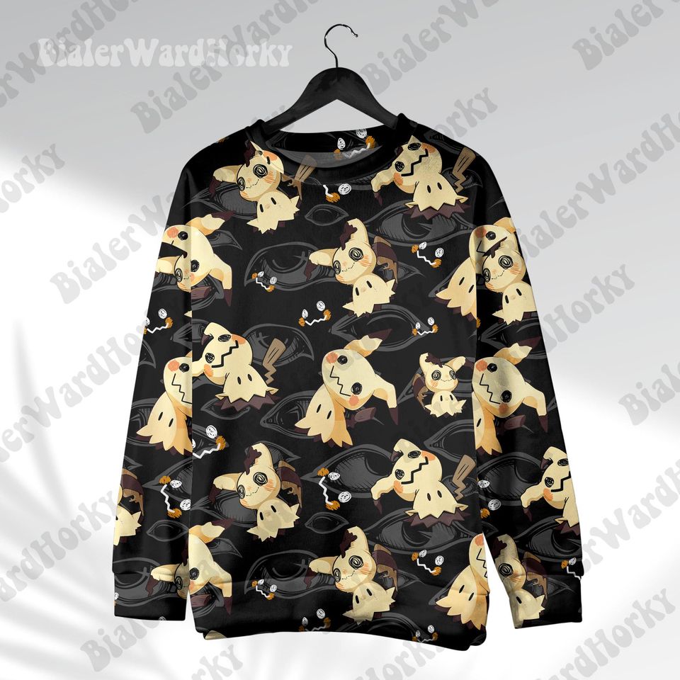 Mimikyu Hoodie Sweatshirt: Shadow Cat Ghost Anime Sweatshirt