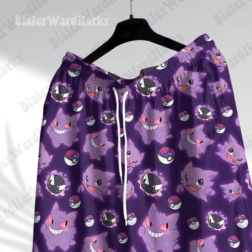 Gengar Cute Hawaiian Shirt Ghost Type Shirt Spooky Gifts