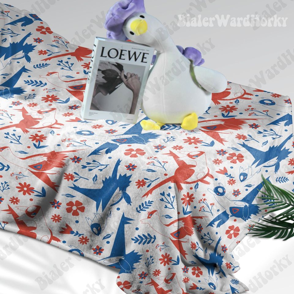 Latios Latias Couple Fleece Blanket: Cozy Gift