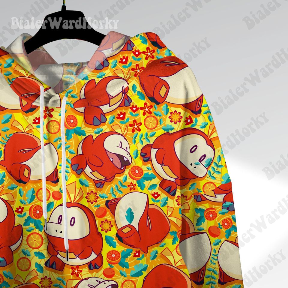 Fuecoco Hoodie: Gen 9 Fire Starter Sweatshirt - Anime Gift