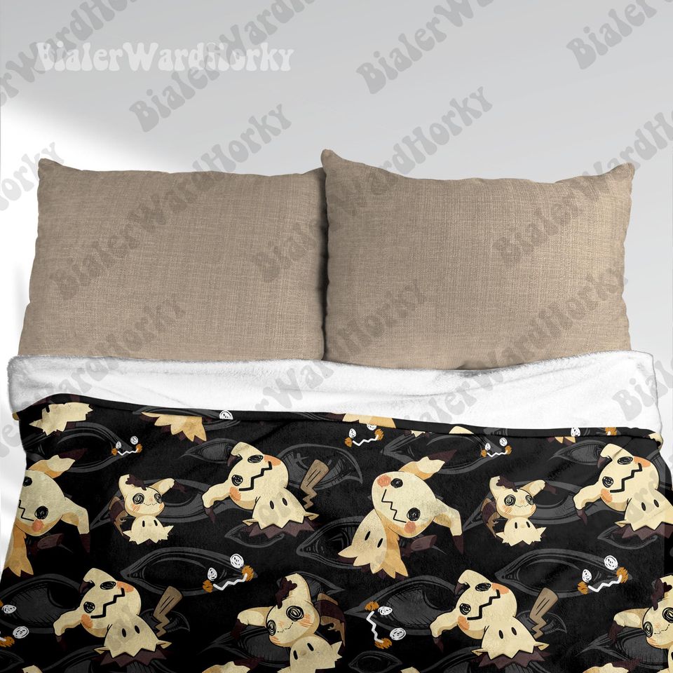 Mystical Ghost Fleece Blanket: Anime Throw Blanket