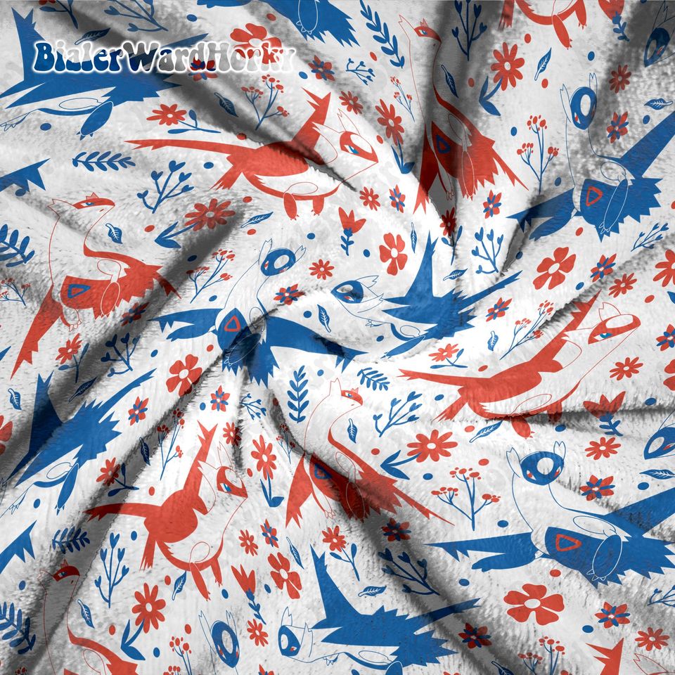 Latios Latias Couple Fleece Blanket: Cozy Gift