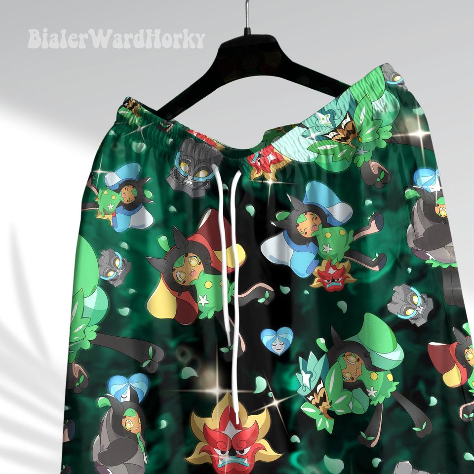 Ogerpon Hawaii Shirt Grass Type Green Shirt Aloha Shirt Anime Shirt Ogerpon Gifts