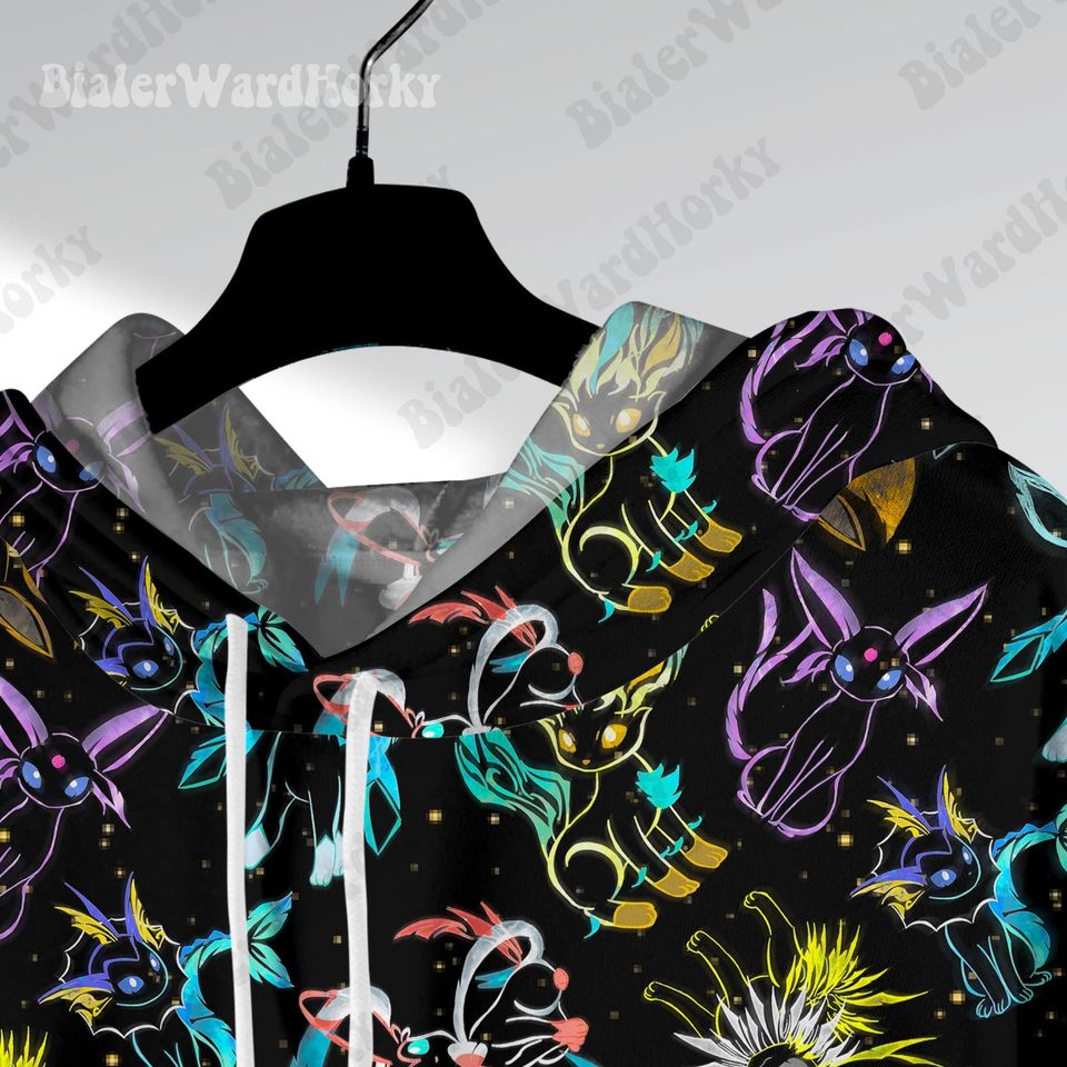 Evolution Manga Neon Hoodie Sweatshirt Cute Evolution Shirt Anime Hoodie Gifts