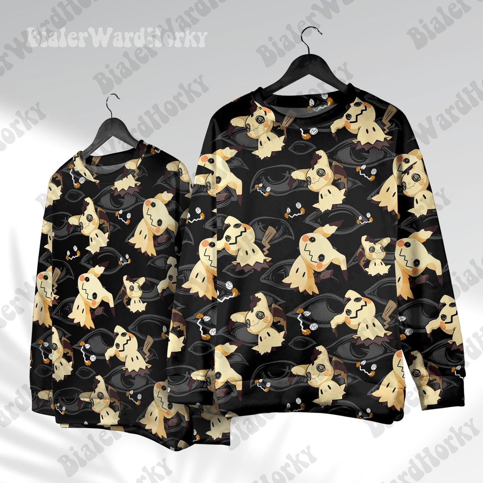 Mimikyu Hoodie Sweatshirt: Shadow Cat Ghost Anime Sweatshirt