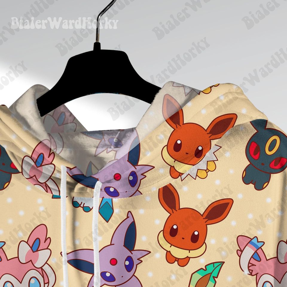 Chibi Evolution Hoodie Sweatshirt: Anime Sweatshirt Gift