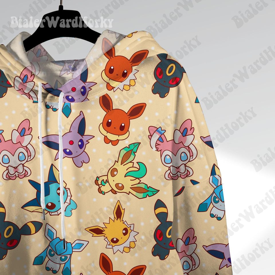 Chibi Evolution Hoodie Sweatshirt: Anime Sweatshirt Gift