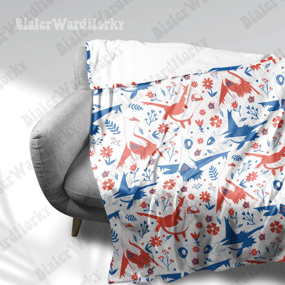 Latios Latias Couple Fleece Blanket: Cozy Gift
