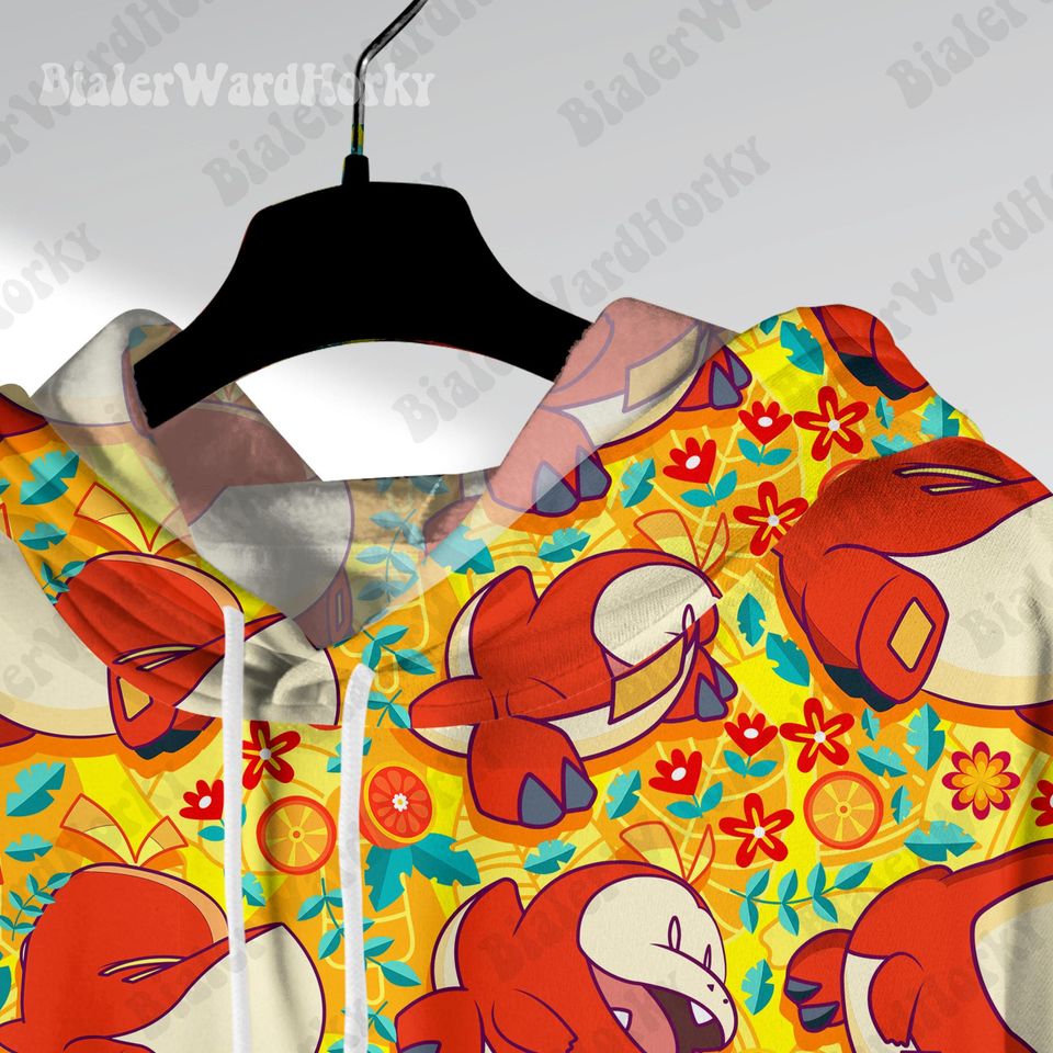 Fuecoco Hoodie: Gen 9 Fire Starter Sweatshirt - Anime Gift