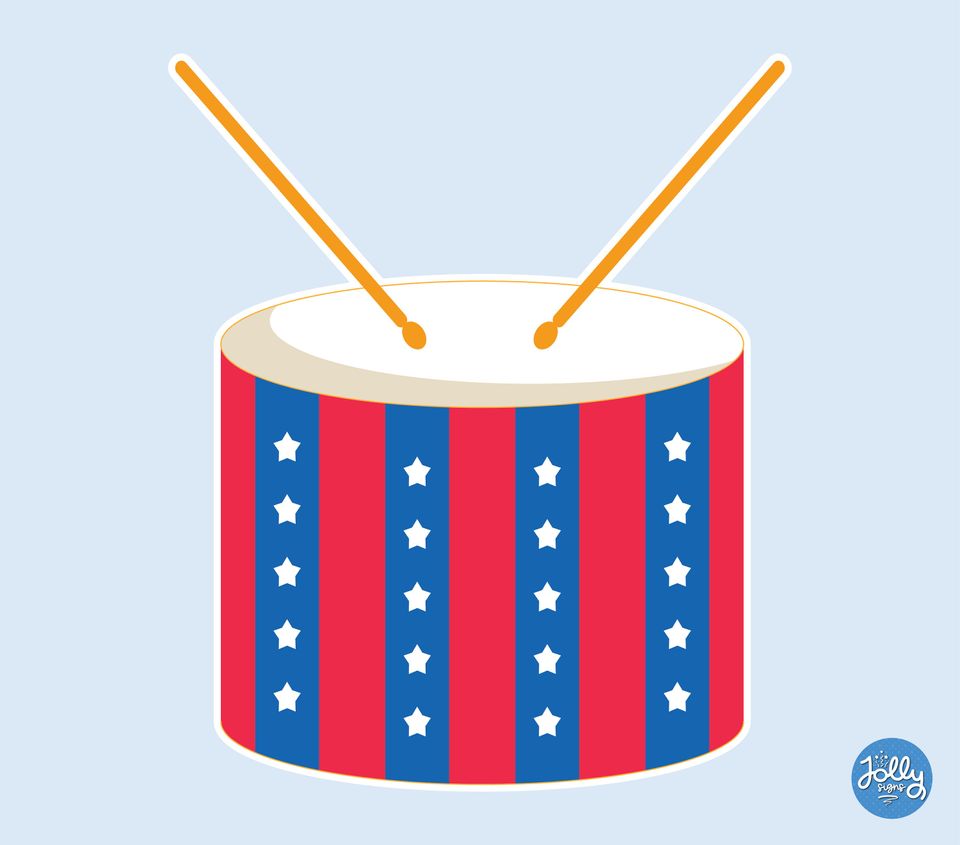 Independence Day Yard Sign - Statue of Liberty & American Hat Decor