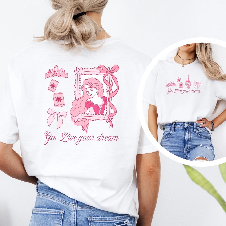 Princess Rapunzel Disney Double Sided T-Shirt