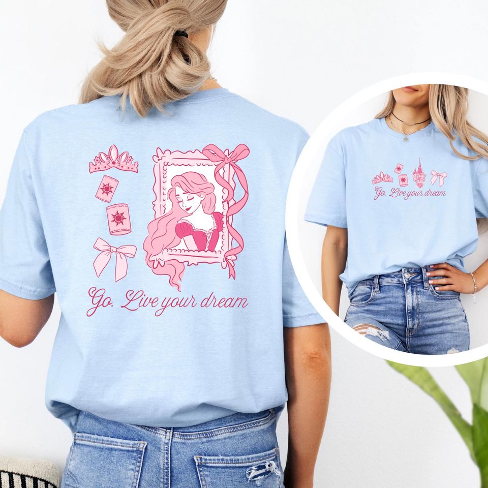 Princess Rapunzel Disney Double Sided T-Shirt