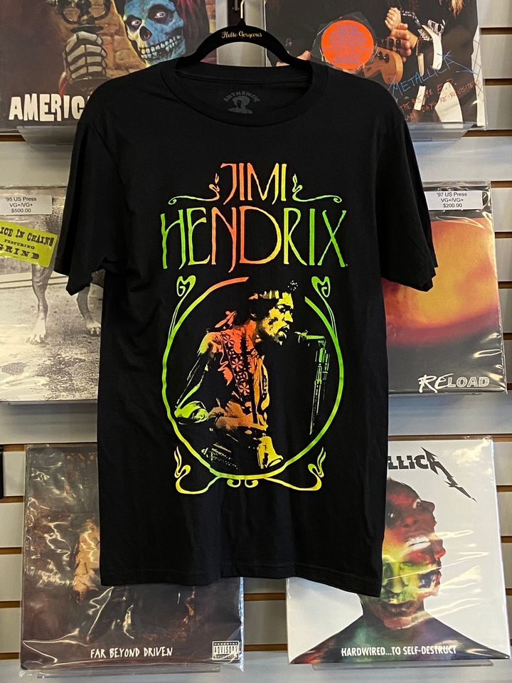 Jimi Hendrix Multicolor Print Tee