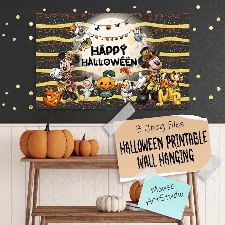 Halloween posters, Minnie Mouse and Mickey Mouse, Mickey Halloween Poster