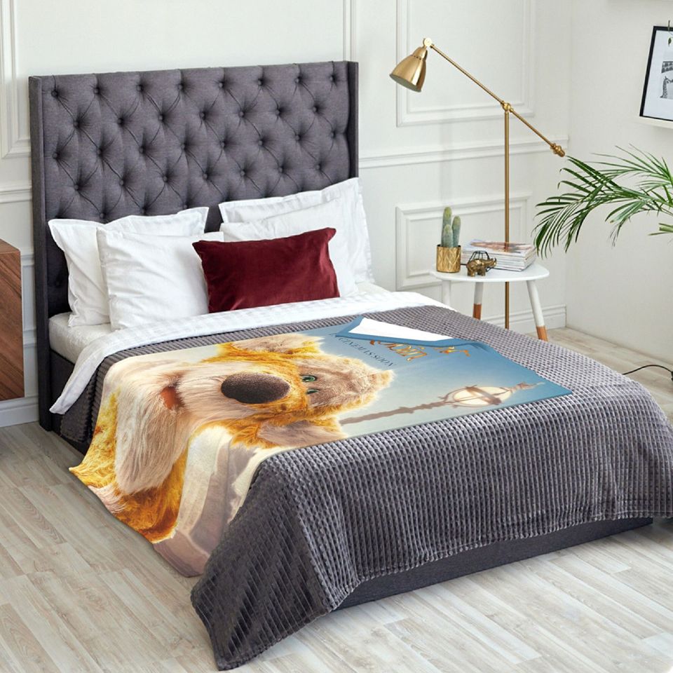 Custom Name Blanket Disney Christopher Robin Tapestry Personalized Blankets Birthday Gift Customized DIY