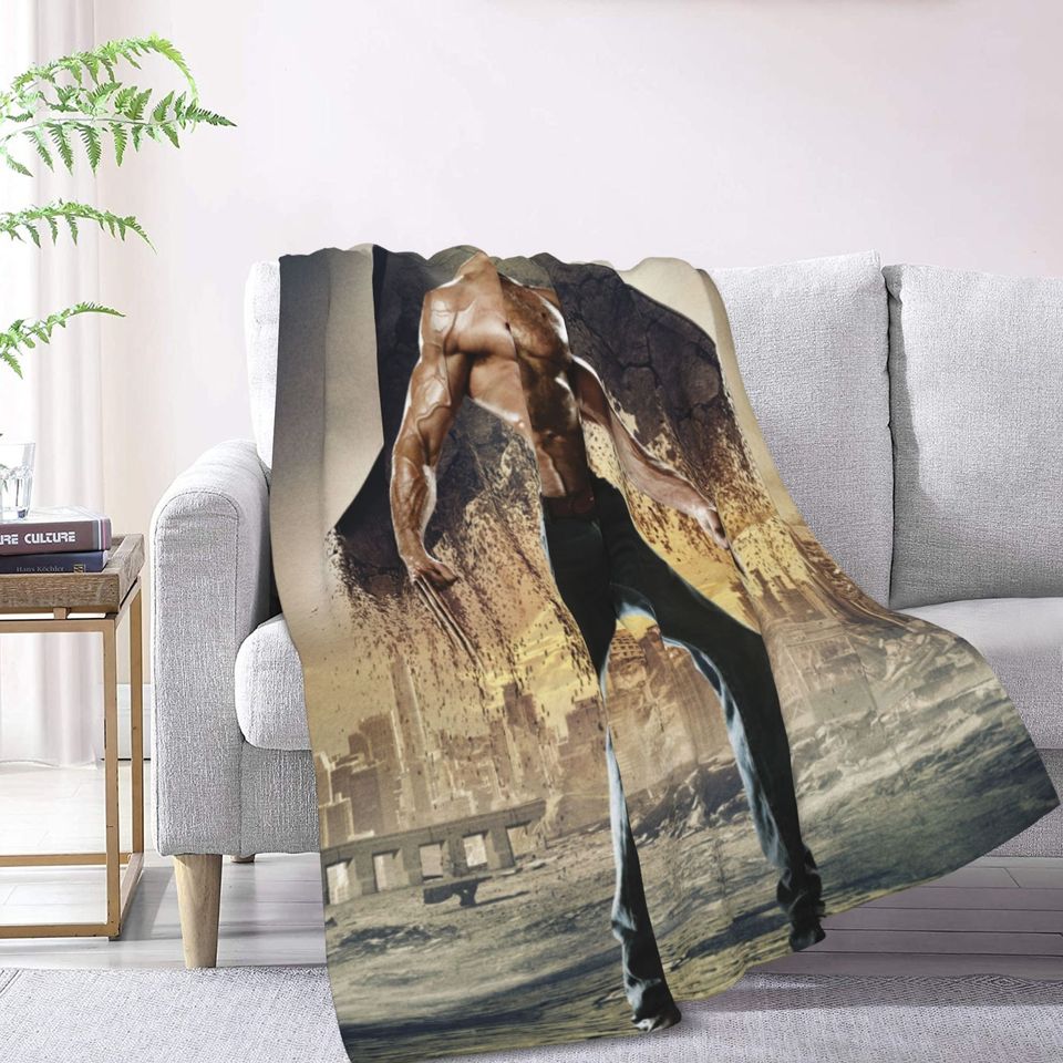 Custom Name Blanket Marvel Wolverine Personalized Blankets Birthday Gift