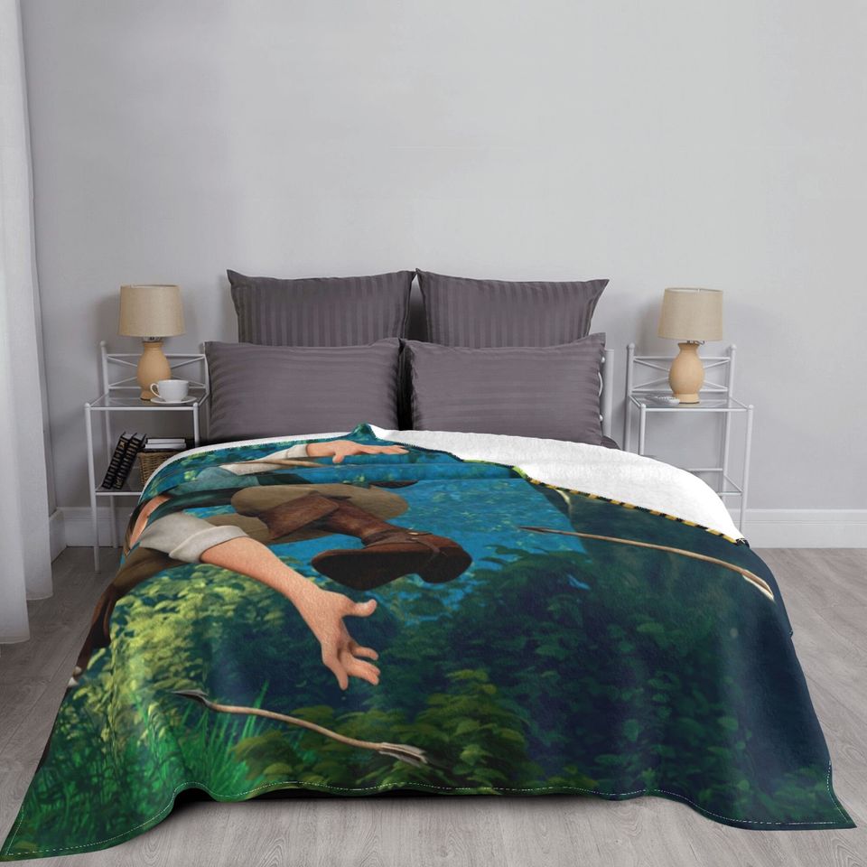 Custom Name Blanket Disney Tangled Tapestry Personalized Blankets Birthday Gift Customized DIY