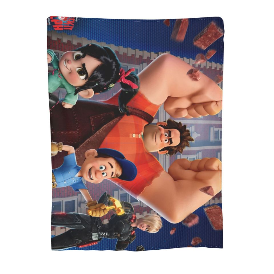 Custom Name Blanket Disney Wreck-it Ralph Tapestry Personalized Blankets Birthday Gift Customized DIY
