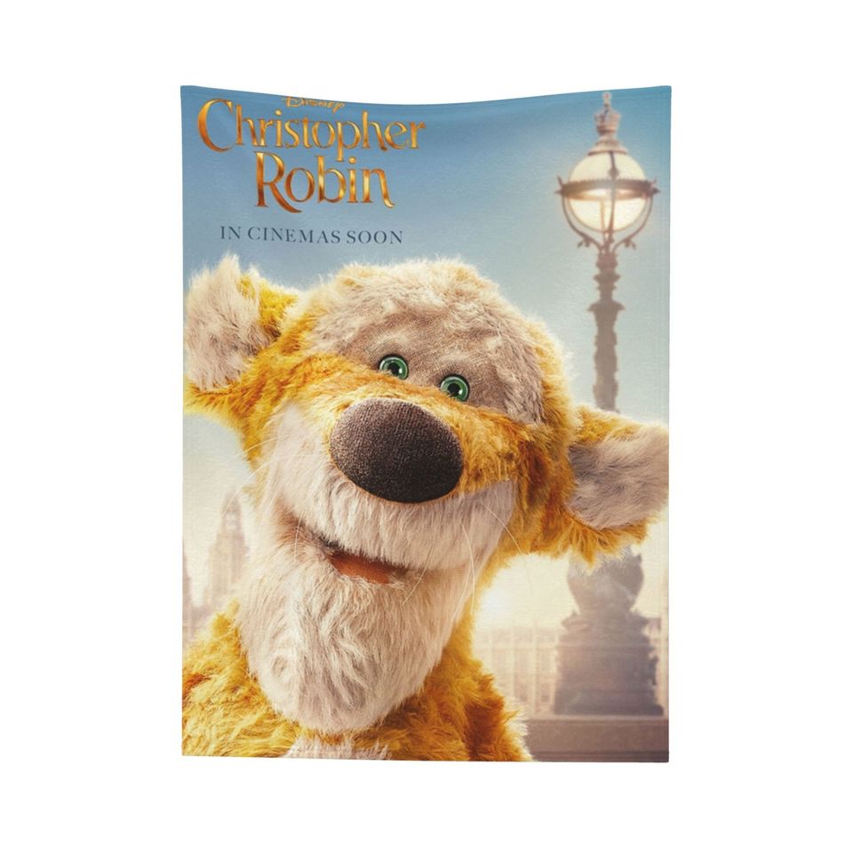 Custom Name Blanket Disney Christopher Robin Tapestry Personalized Blankets Birthday Gift Customized DIY