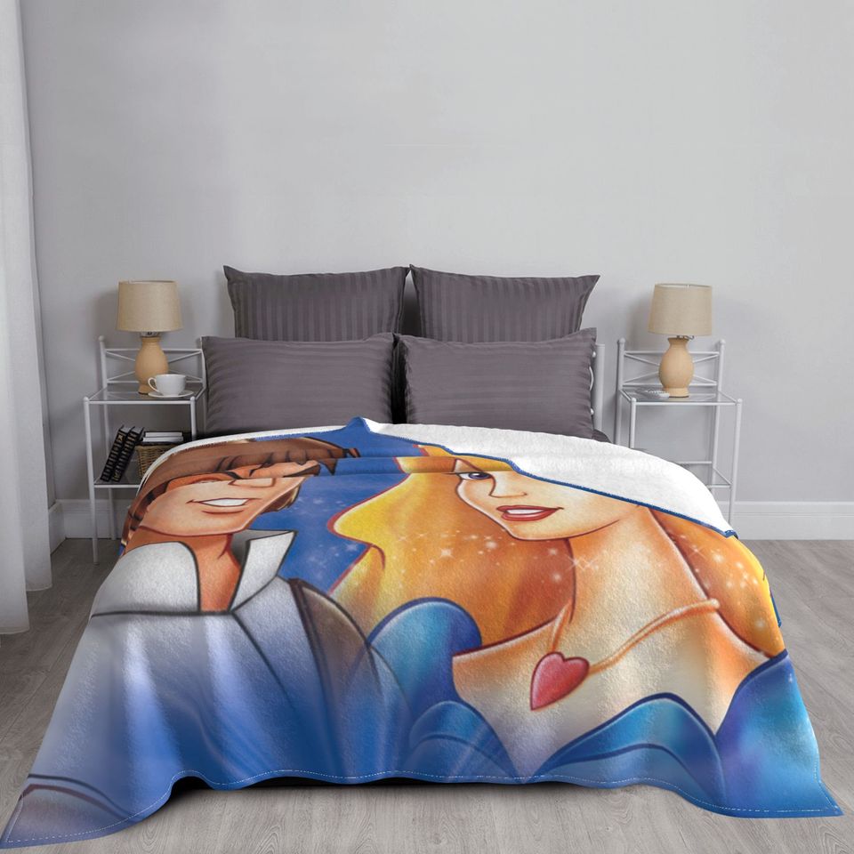 Custom Name Blanket Disney The Swan Princess Tapestry Personalized Blankets Birthday Gift Customized DIY