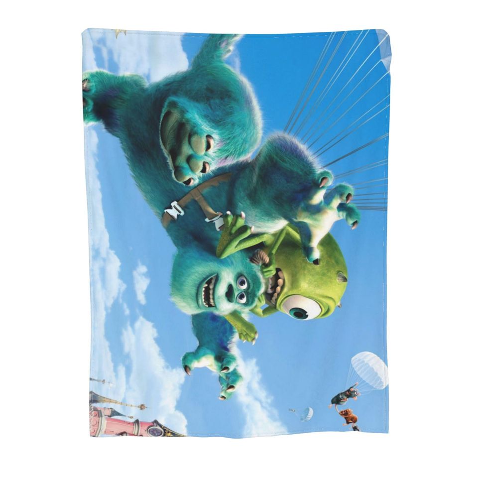 Custom Name Blanket Disney Monsters Inc Tapestry Personalized Blankets Birthday Gift Customized DIY