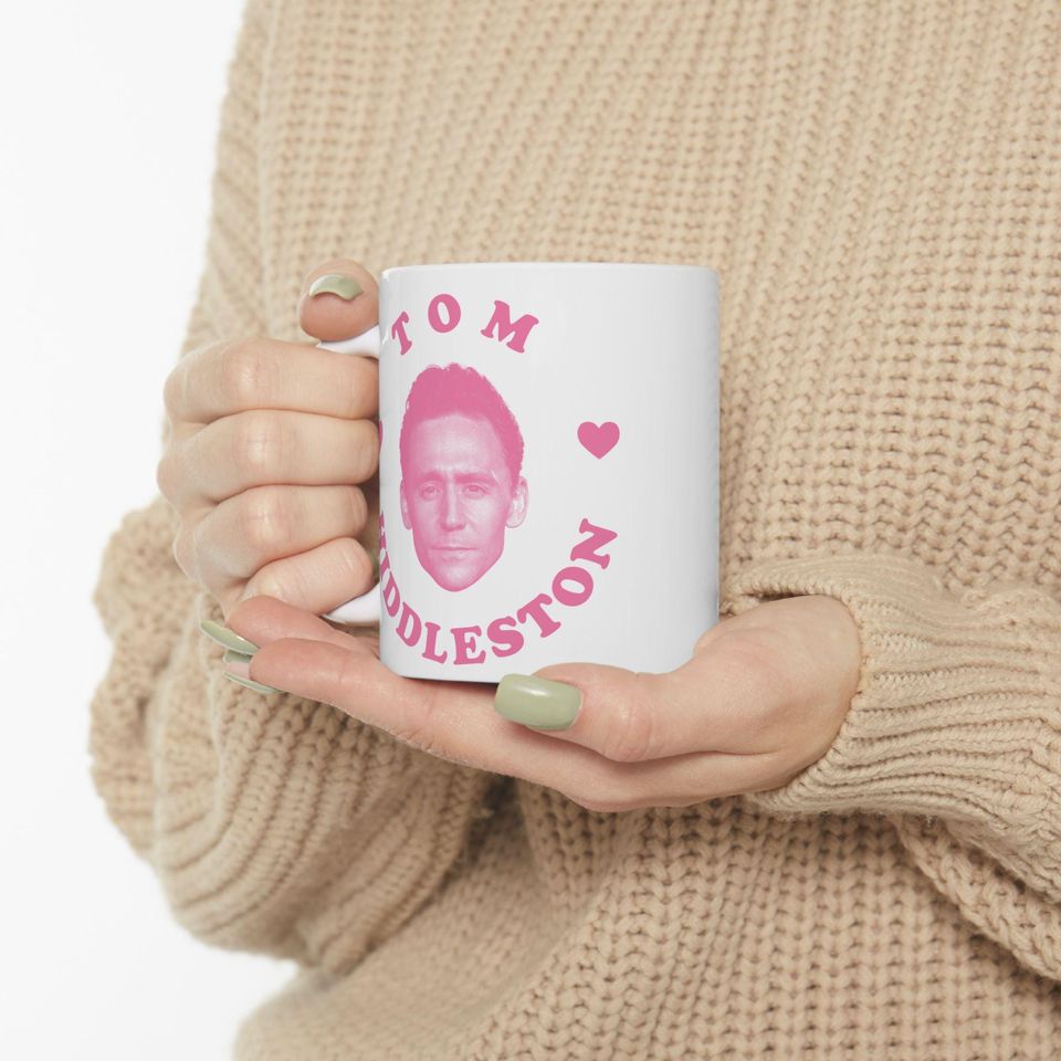 Tom Hiddleston Pink Heart Ceramic Mug 11oz 15oz