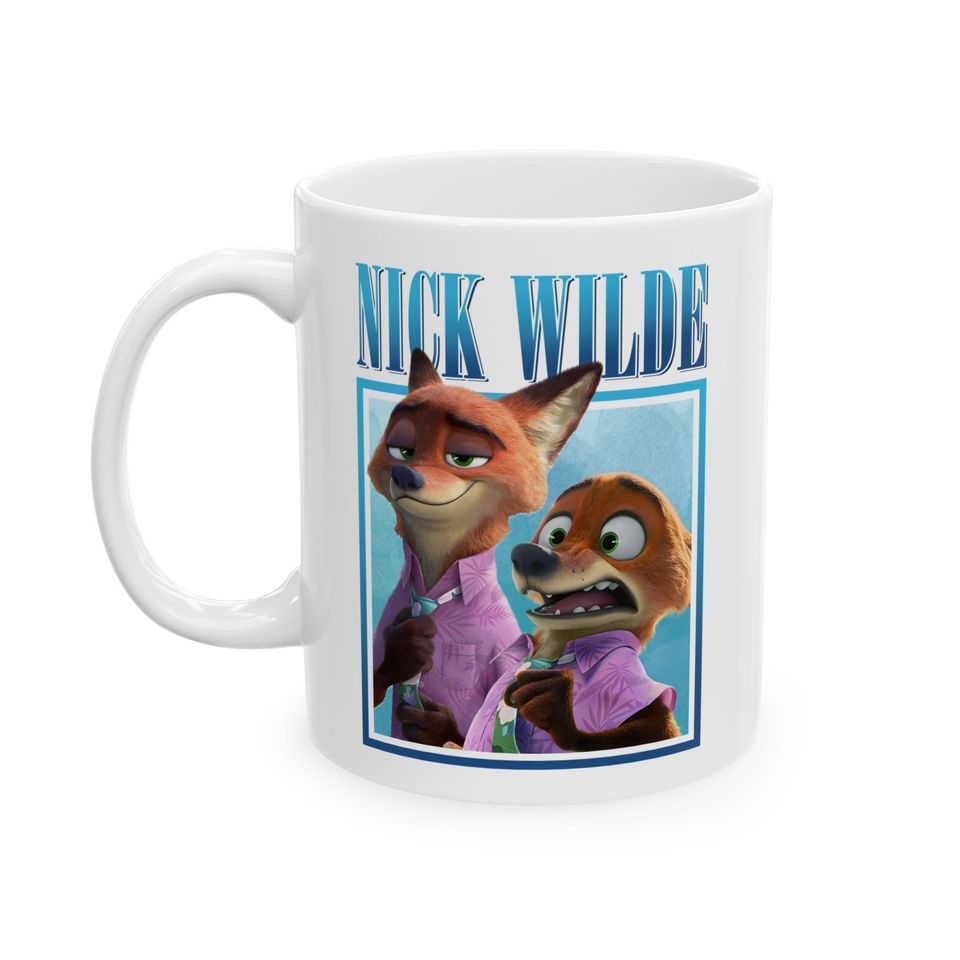 Nick Wilde vintage mug, Nick Wilde Zootopia Mug