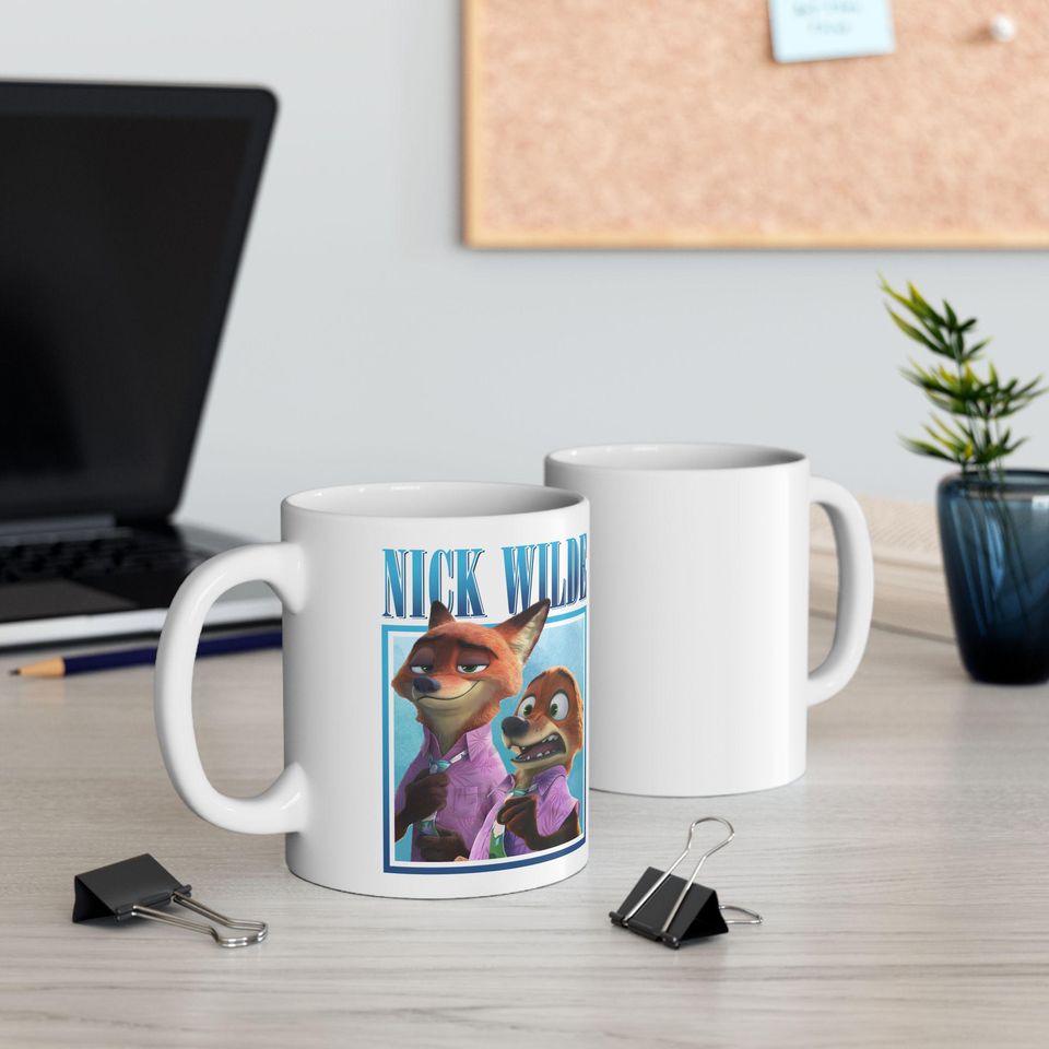 Nick Wilde vintage mug, Nick Wilde Zootopia Mug