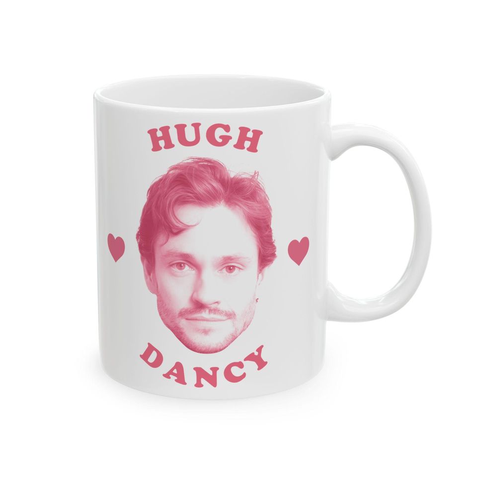 Hugh Dancy pink heart mug, Hugh Dancy Mug