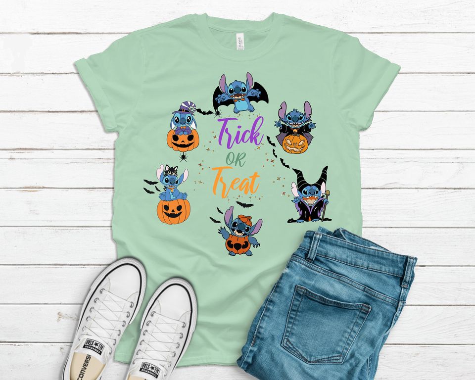 Disney Stitch Trick Or Treat Halloween Shirt
