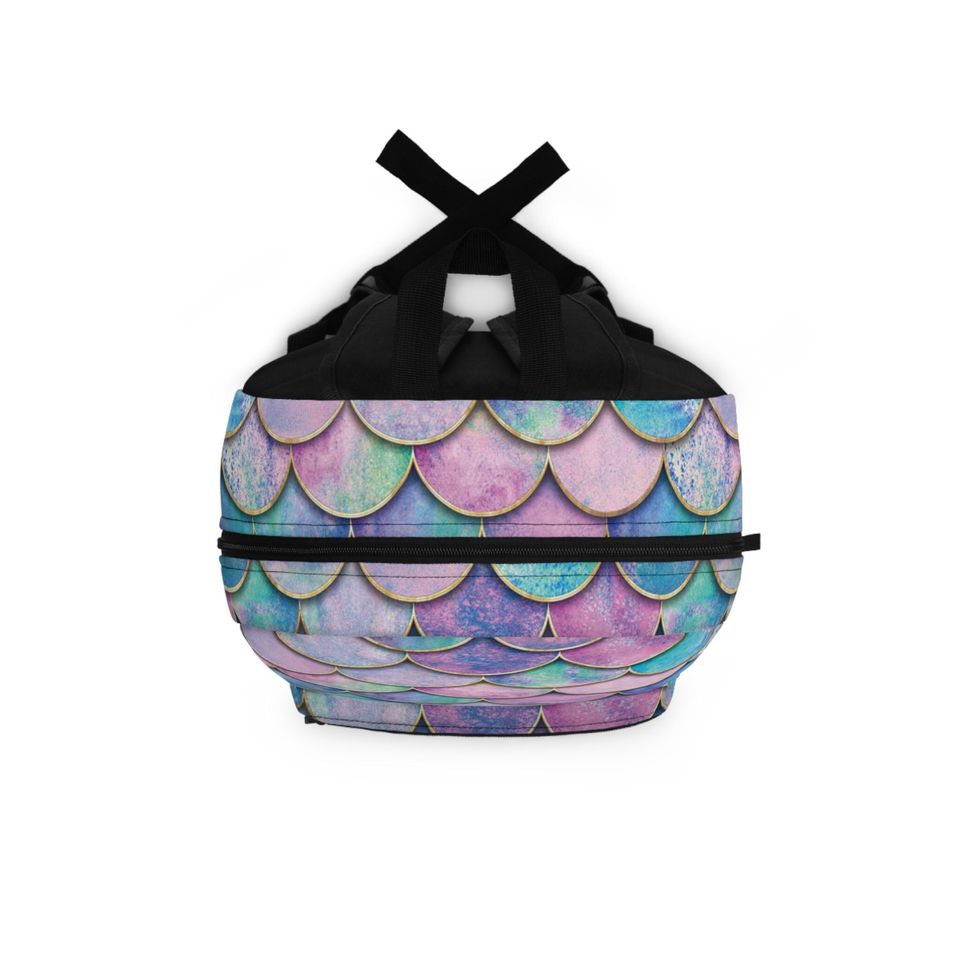 Mermaid Scales Backpack, Ocean Vibes School Bag