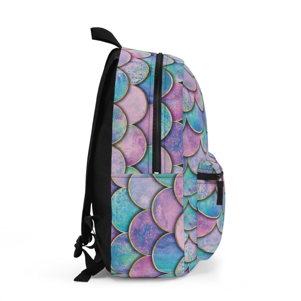 Mermaid Scales Backpack, Ocean Vibes School Bag