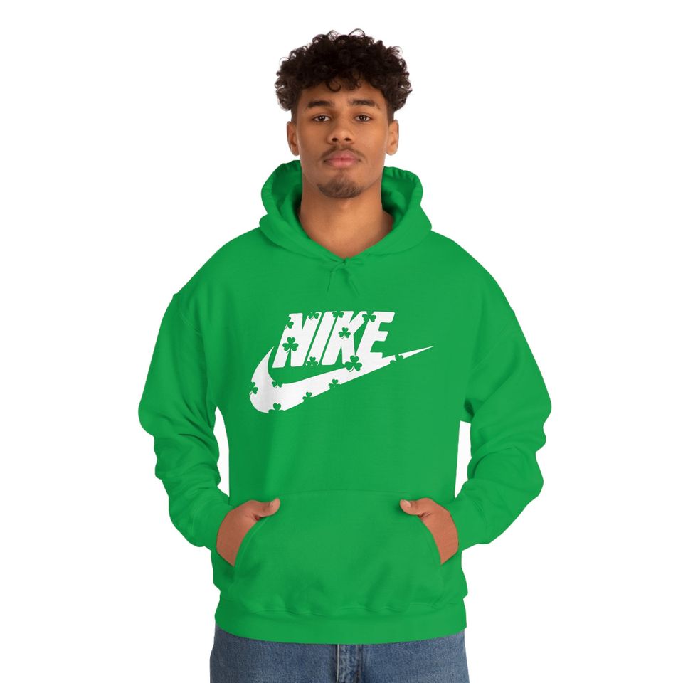 St Patricks Swoosh Sweatshirt, Shamrock St Patricks Day Sweatshirt