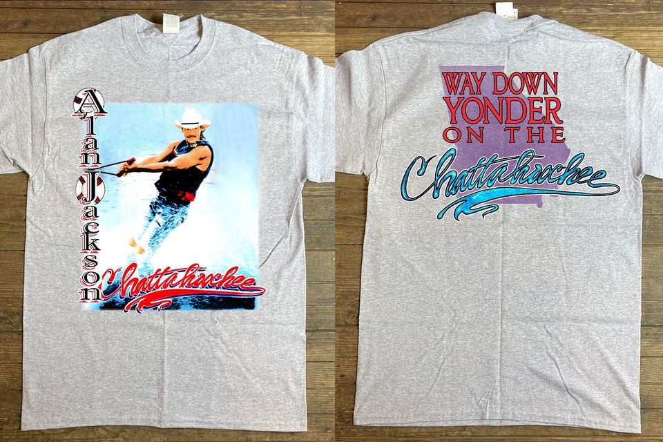 1992 Alan Jackson Way Down Yonder On The Chattahoochee T-Shirt