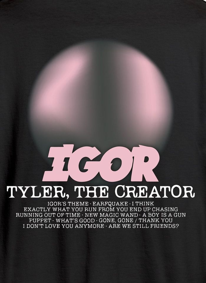 Tyler, The Creator Rapper Pink Graphic Oversized Double Side T-shirt
