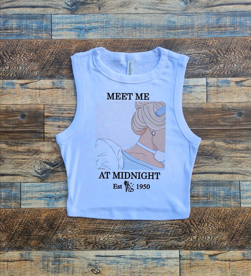 Meet me at Midnight Baby Tee, Cinde and Co Crop Tank,