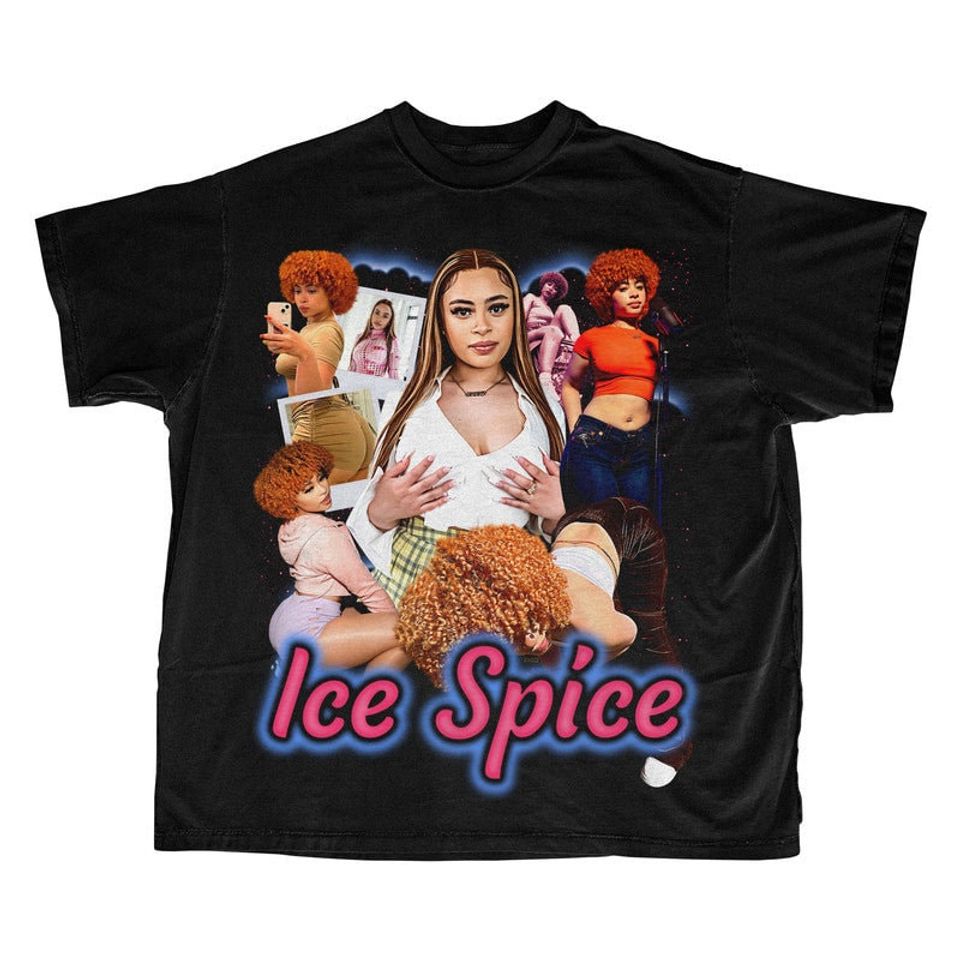 Ice Spice Vintage Hip-Hop T-Shirt, Ice Spice tees, 2000s t shirt