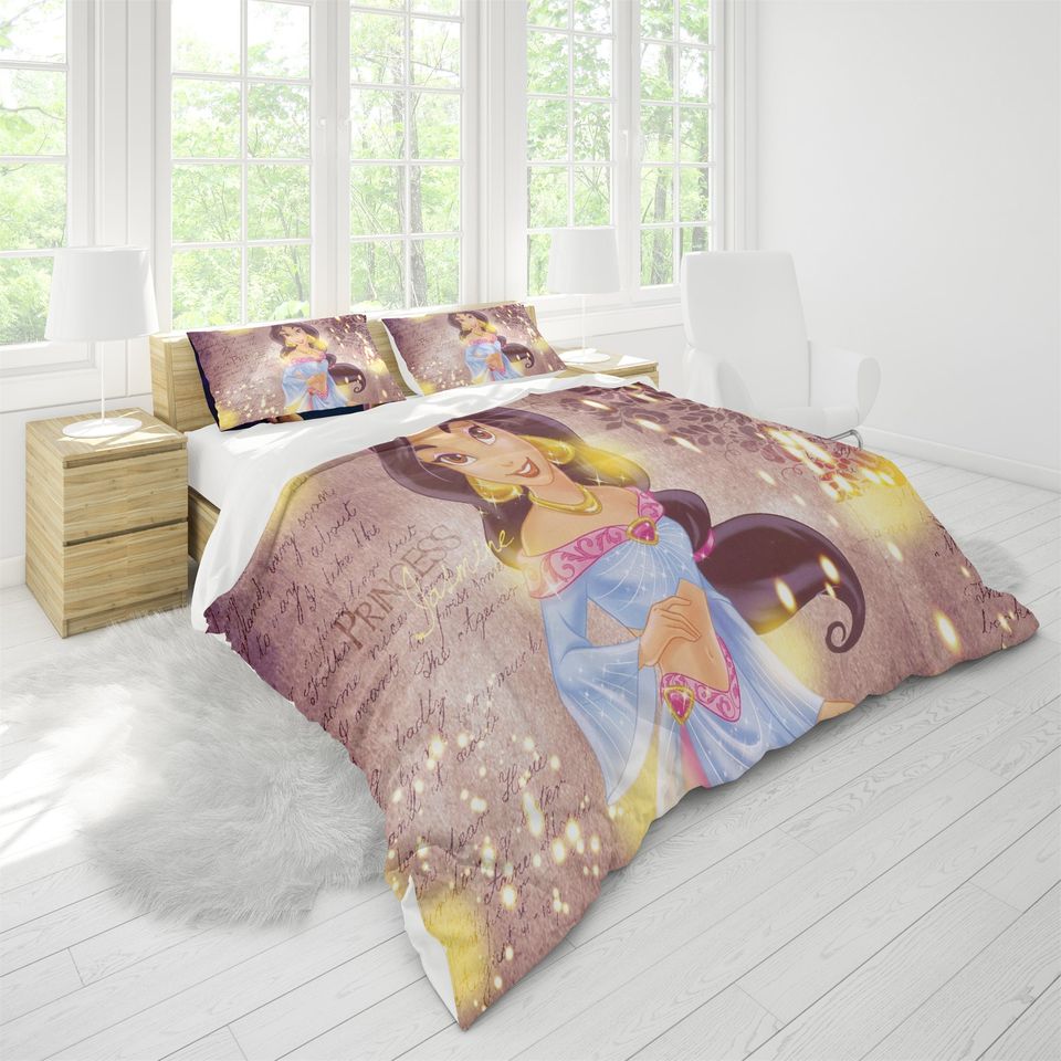 Princess Jasmine Bedding Set, Aladdin Bedding Set, Bedding Set