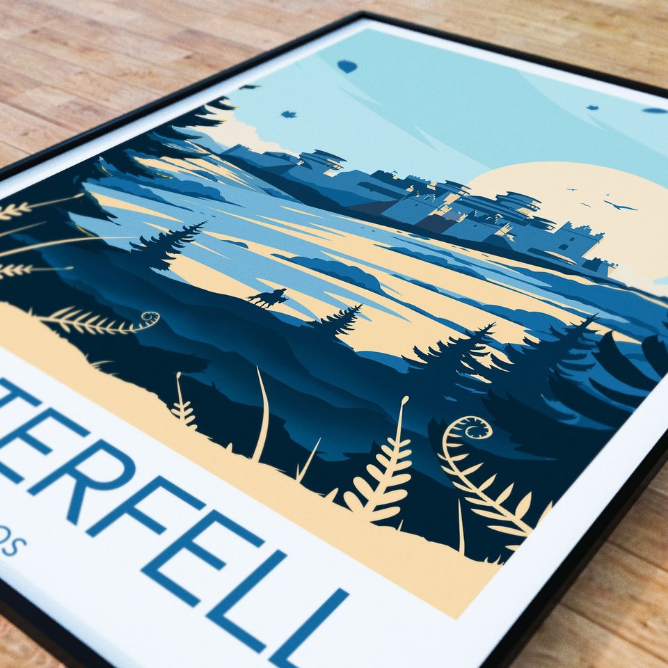 Winterfell print - Westeros, Game Of Thrones poster