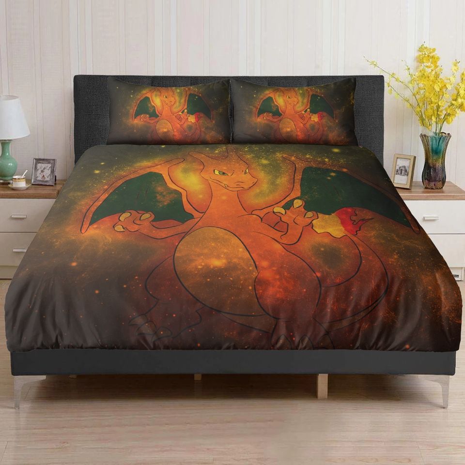 P.O.KE.MO.N Duvet, Charizard Bedding set twin, queen, king sizes