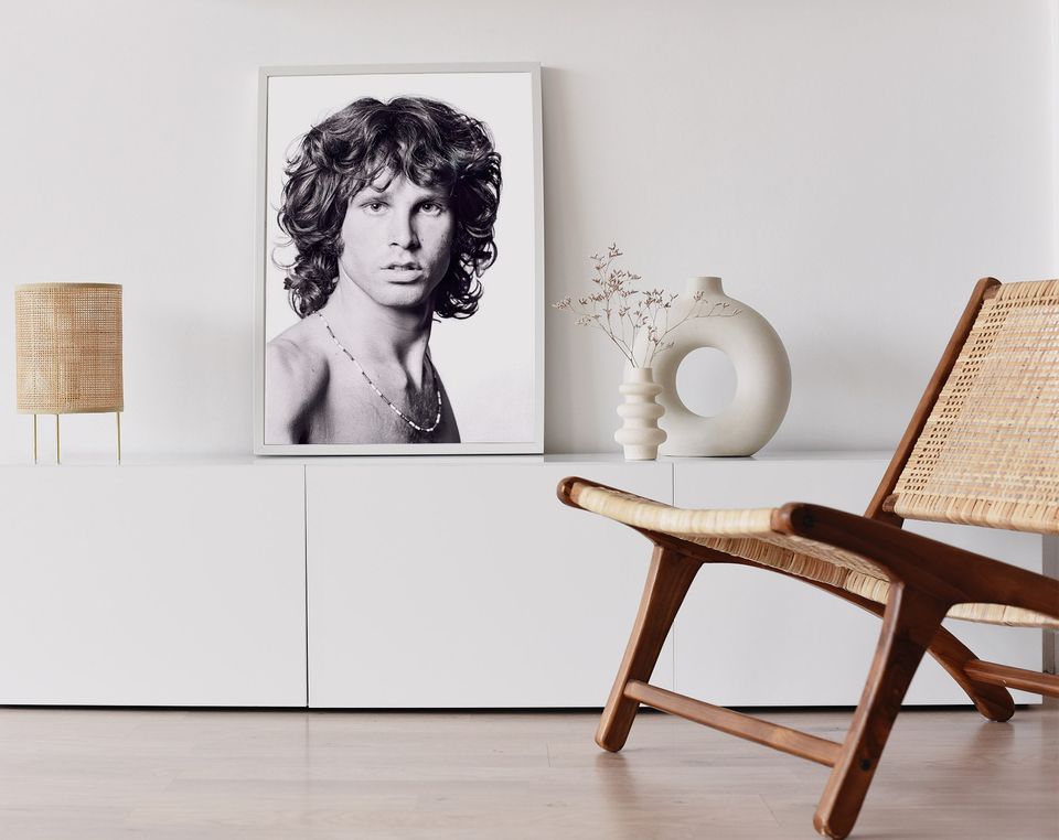 Jim Morrison Portrait - Vintage Photography Poster